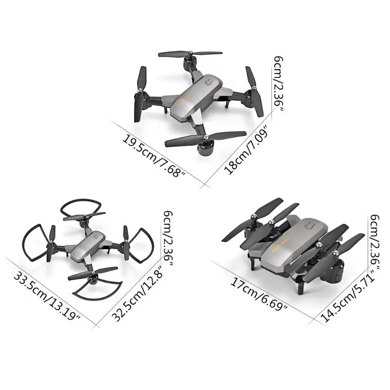 

WIFI FPV Mini Drone 4K 1080P Dual Camera One-key Take off Landing Headless Mode RC Foldable Quadcopter Gift Toys