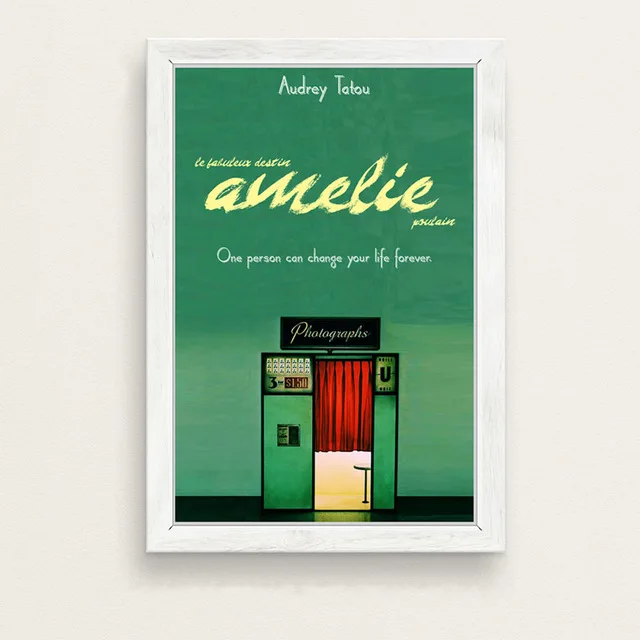 7 Amelie классический фильм Искусство Живопись Шелковый Холст плакат настенный домашний декор - Цвет: 7