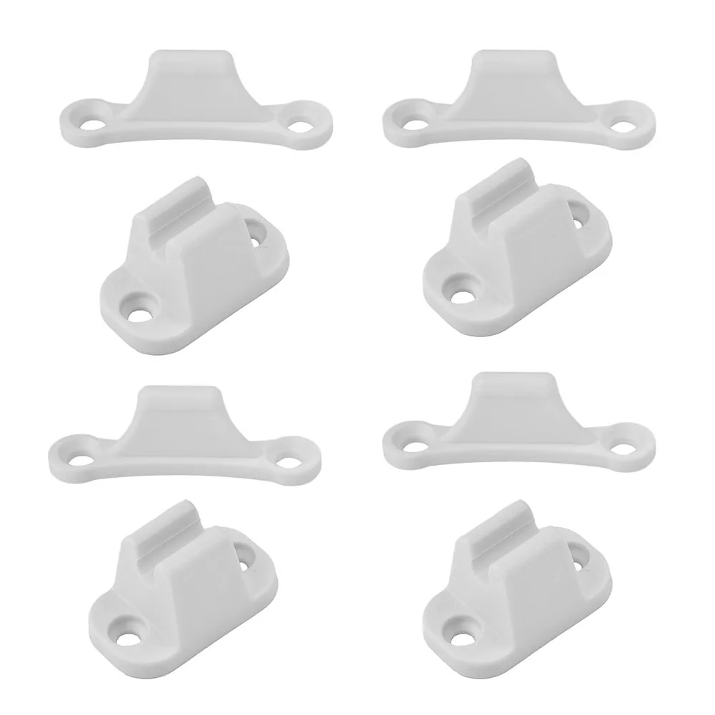 

30mm 45mm Door Retainer Catch 4Pcs/Set Barge Door For Motorhome Plastic White