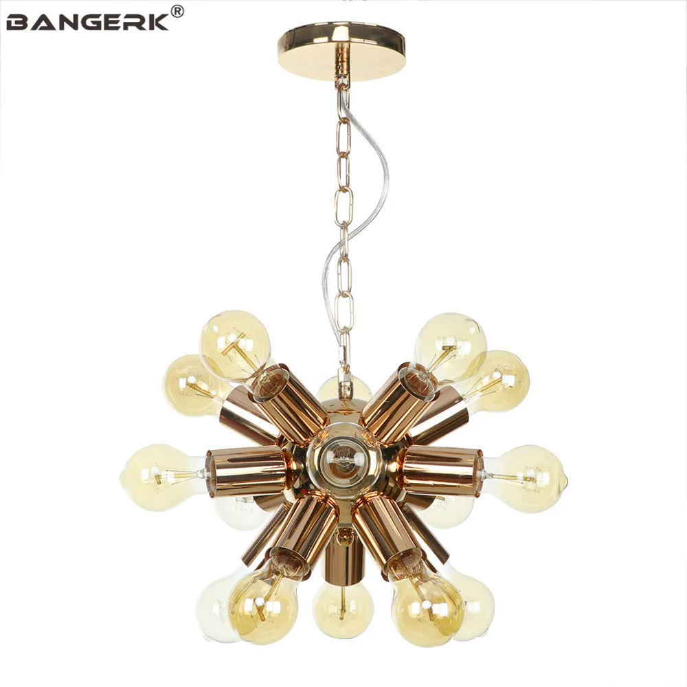 Скандинавский дизайн Современные подвесные светильники Лофт Декор Золотая