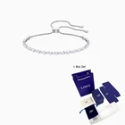 Модные ювелирные изделия SWA новый мягкий браслет Красивый Серебряный Кристалл женский Романтический ювелирный подарок