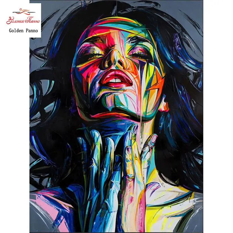 Diamond Painting Portrait Woman Craft Kit Full Drill 5D DIY Diamond Mosaic Pictures Of Rhinestones Wall Stickers