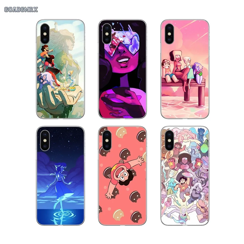 Steven Universe мультяшный узор для iPhone 11 X XR XS Pro MAX 4 4s 5 5S SE 5C 6 6S 7 8 Plus мягкие прозрачные