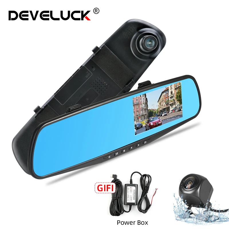 Автомобильный видеорегистратор Develuck 4 3 дюйма HD 1080P|Видеорегистраторы| |