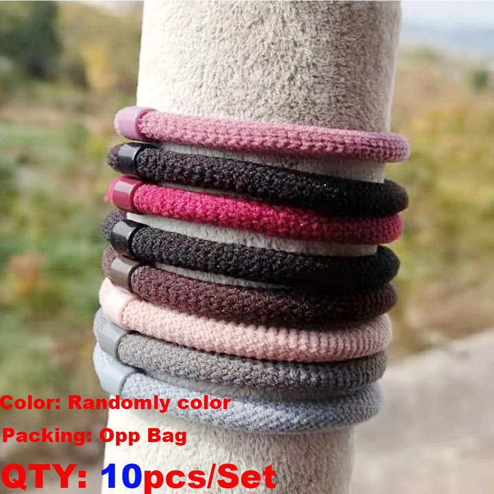 Isnice Диаметр 4 см аксессуары для волос для женщин Scrunchies упругой резинки для волос женские украшения резинка для волос резинки для волос заколки для волос повязка на голову для волос резинка для волос ободок для - Цвет: 10pcs