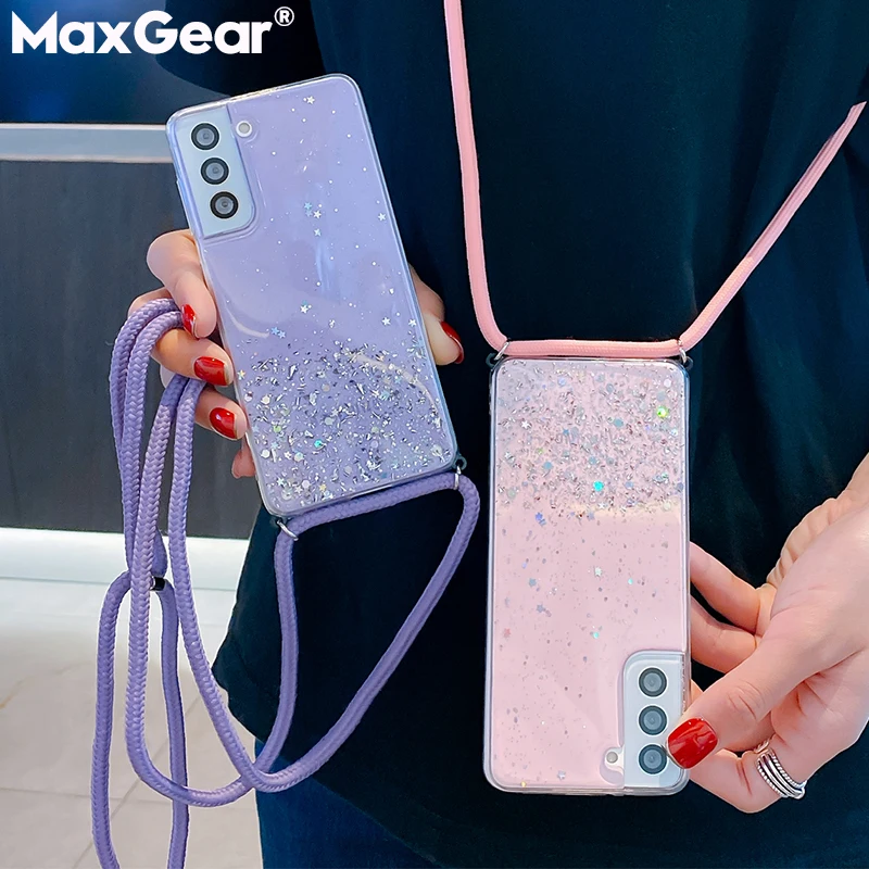 Чехол с ремешком через плечо для Samsung Galaxy A52 5G A32 A72 A12 A51 A50 S21 Ultra S20 FE S10 Plus