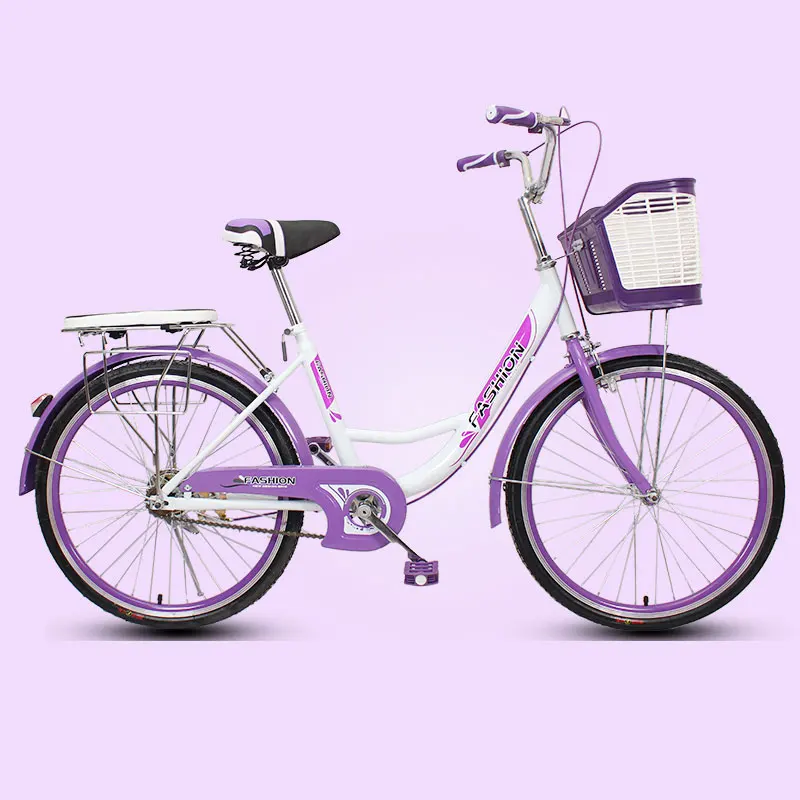 Günstig 20/24/26 Zoll Retro Fixed Gear Bike Handliche Pendeln Reise Erwachsene Fahrrad Dame Student Männer Und Frauen