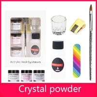 nail acrylic gel polish set crystal powder kit acrylic liquid with nail brush file nails art decoration extension manicure tools