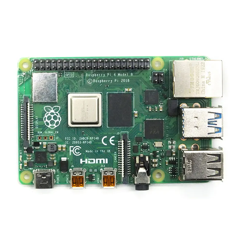 Raspberry Pi 4 модуль B 2 ГБ ОЗУ + карта памяти 64 адаптер 3 А чехол из АБС-пластика ++