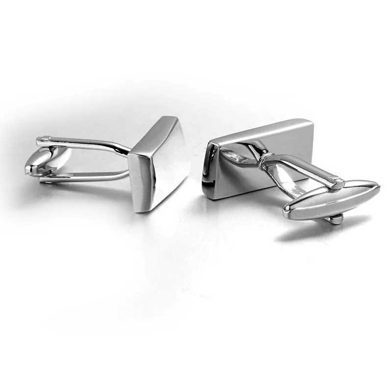 Запонки под заказ свадебные подарки персонализированные зеркальные серебряные