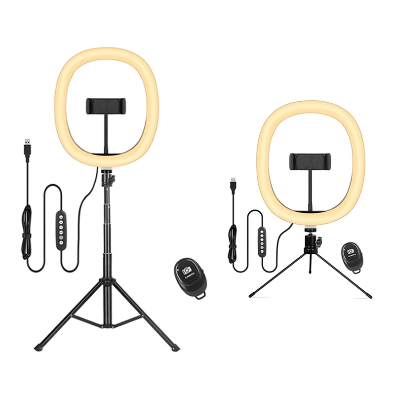 

Dimmable LED Ring Light For Selfie Ring Light, With Tripod For Live Broadcast, Video, Makeu