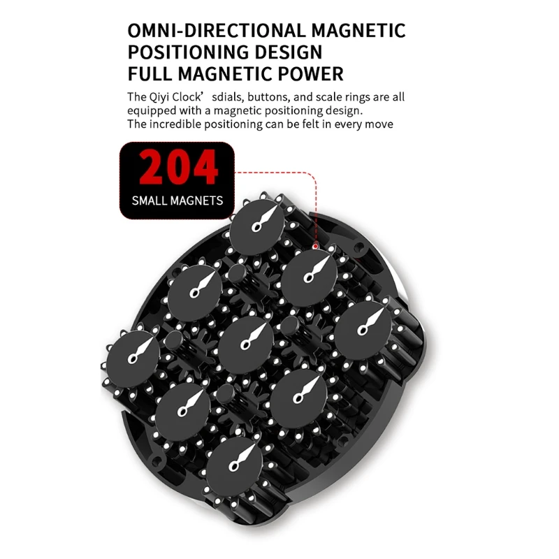 

Professional Magnetic Clock Puzzle Magic Speed Cube Puzzle Baby Kids Gifts Educational Toys