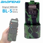 Оригинальный литий-ионный аккумулятор Baofeng UV-5R, 100% мАч, увеличенный BL-5, 3800 в, аккумулятор для Baofeng UV 5R UV5R UV-5RE Plus BF-F8 +, 7,4