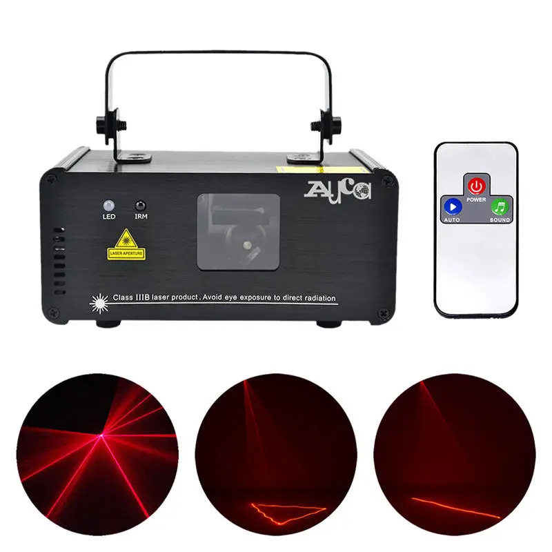 AUCD IR Remote PRO Mini 8CH DMX 200mW красный лазерный проектор освещение для дискотеки диджея