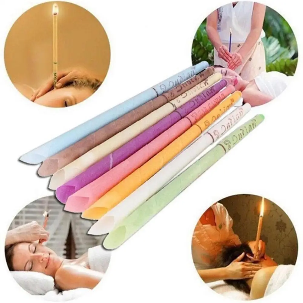 

10Pcs Bag Coning Beewax Natural Ear Candle Ear Treatment Ear Wax Removar Healthy Care tools Chinese Type Therapy Dropship