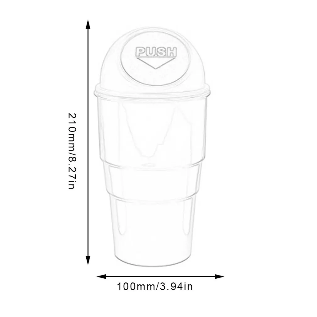 

Creative Fashion Car Trash Can Car Plastic Mini Trash Can Car Multi-Function Small Debris Storage Bucket