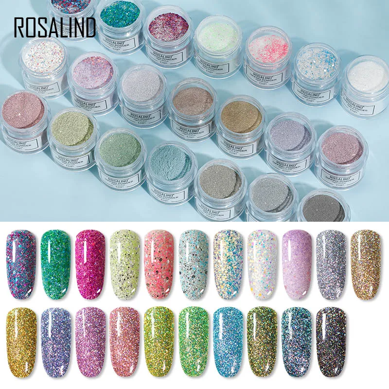 ROSALIND Dip порошок для акрилового искусства термальное изменение температуры