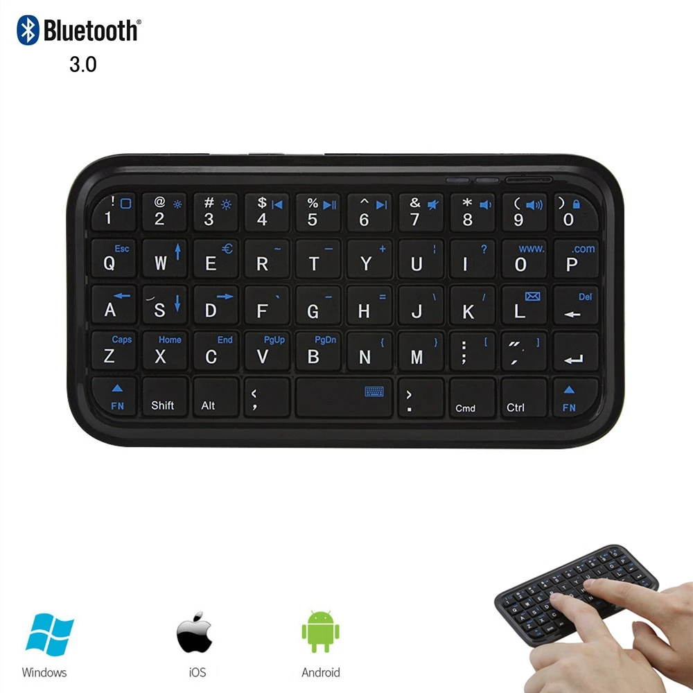 Bluetooth клавиатура 3 0 Ультра тонкая мини беспроводная перезаряжаемая игровая 49 Keycaps