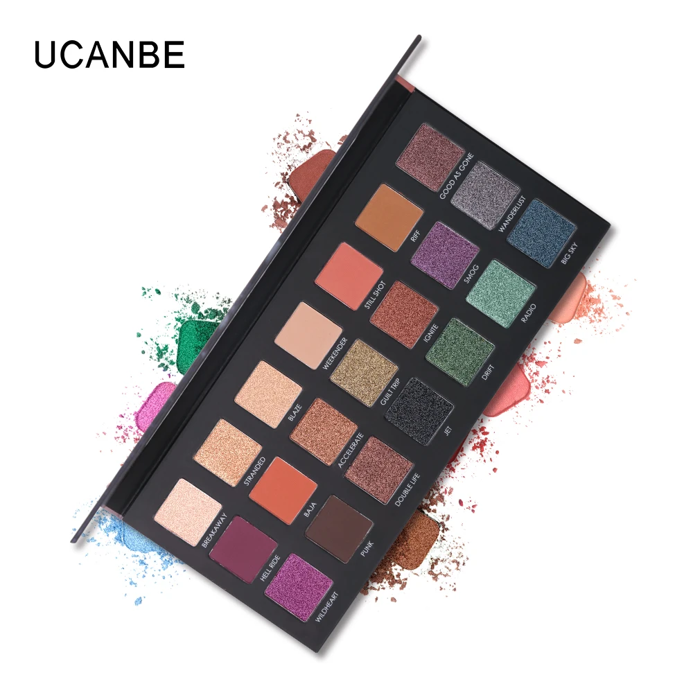 Палитра теней для век UCANBE блестящие матовые 21 цвет |