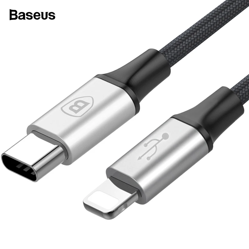 Usb-кабель Baseus type-C для iPhone, usb-кабель для быстрой передачи данных, кабель type-C для iPhone 11 Pro Xs Max Xr X 8 7 Plus Macbook Air Pro