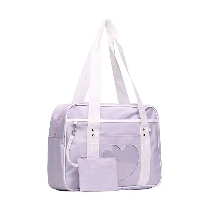 Mew японские Симпатичные прозрачные сумки в форме сердца Ita Bag Kawaii большая сумка