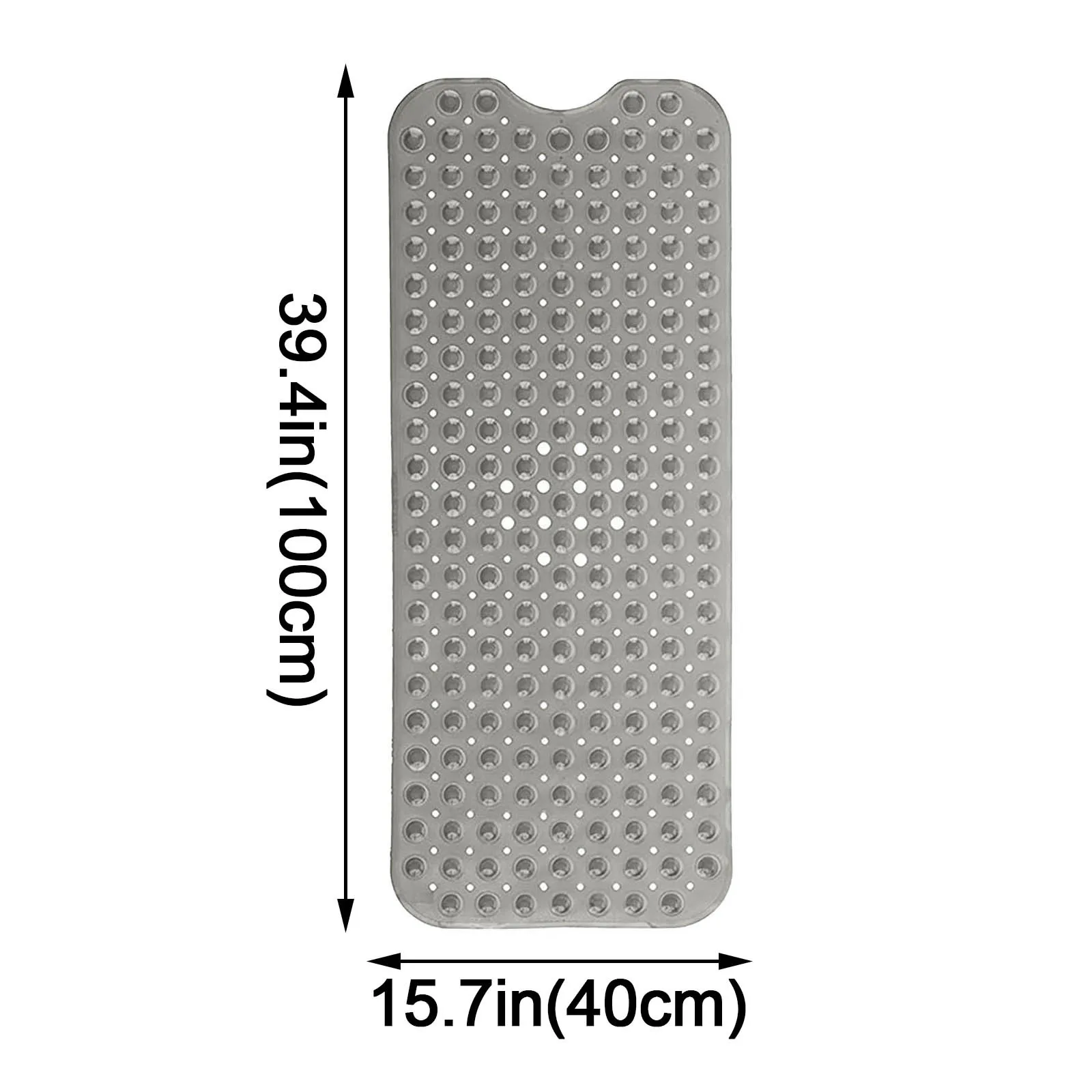 

Mat Bathtub Bath Mat PVC Large Bathtub Safety Shower Non-slip Bathroom Mats With Suction Cups Pebbles Floor Mat Extra Long