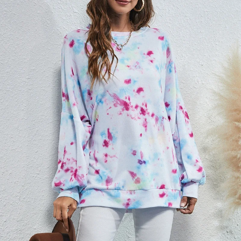 

Осенне-зимний Элегантный Женский свитшот, пуловер, модный Свободный свитшот с круглым вырезом и галстуком-бабочкой