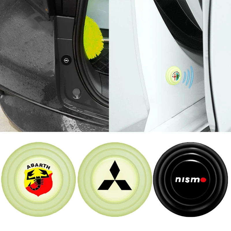 

2pcs Car Logo Door Shockproof Sticker for Audi 8P 8V 8L C6 C5 C7 4F A3 A4 A5 A6 A7 A8 TT Q3 Q5 Q7 A1 B5 B6 Interior Accessories