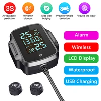 temperature monitoring alarm system motorcycle tire pressure monitoring alarm system tpms with qc 3 0 usb charger for motorcycle