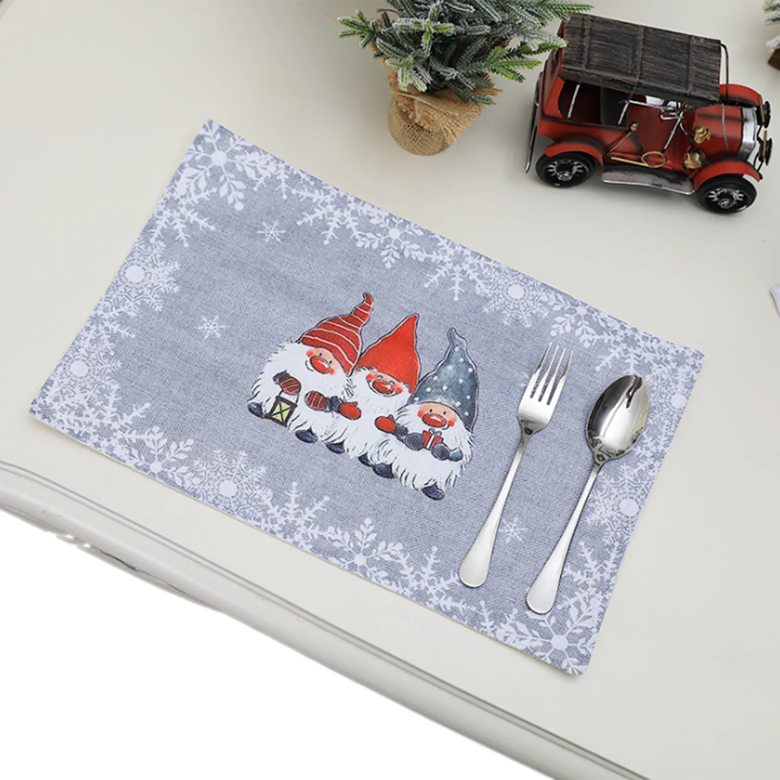 Рождественские коврики Нескользящие термостойкие праздничные с улыбающимся