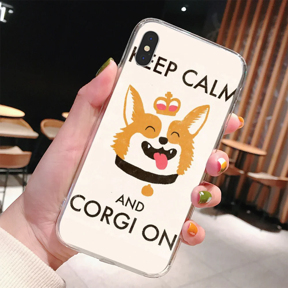 Reayou симпатичная корги собака Мягкий Силиконовый ТПУ чехол для телефона iPhone 11 pro XS