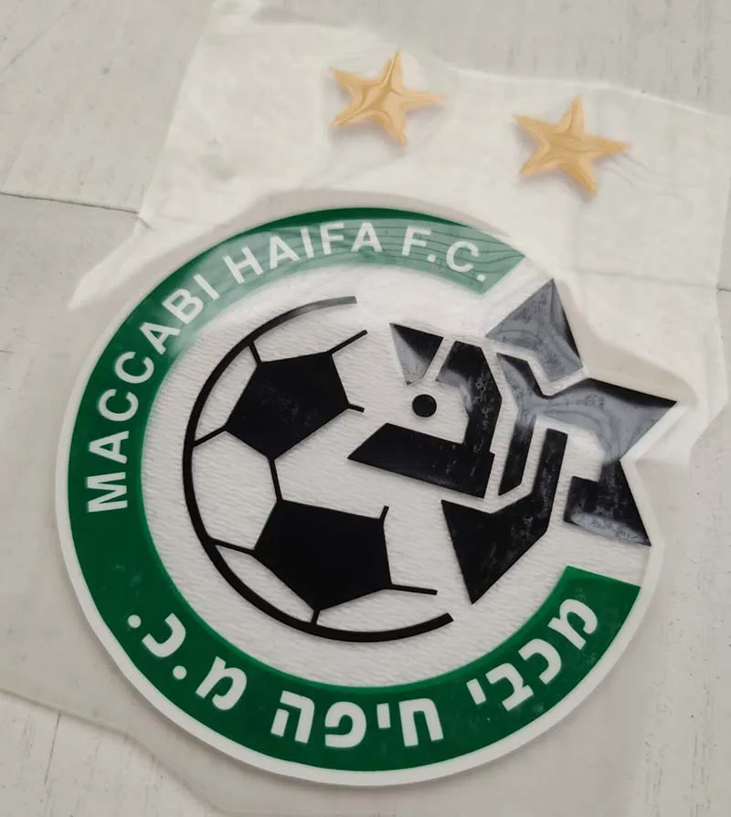 MACCABI HAIFA F.C. Логотип Футбольной Команды с двумя звездами силиконовые значки