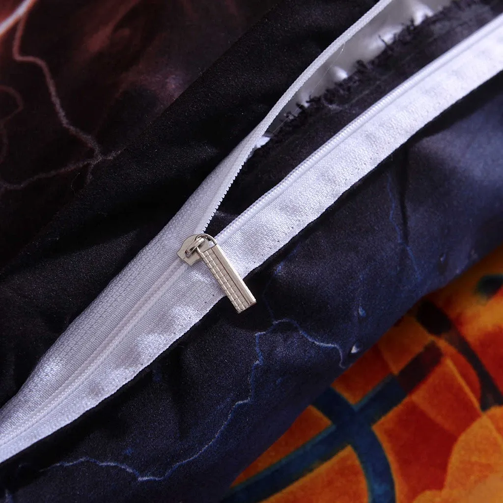 

Basketball Fan Quilt Cover Bedclothes Kit Basketball Athlete Boy Bedroom Burning Ball Dream Duvet Case Duvet Cover Bedding Set