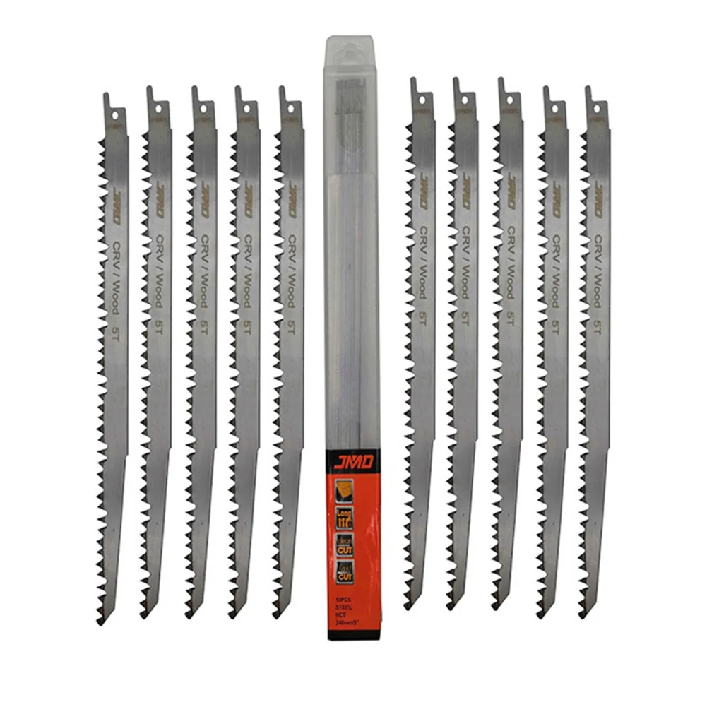 

10PCS Reciprocating Saw Blades Woodworking Saber Saw Multi Saw Blade For Metal Wood Cutting S1531L For Bosch Dewalt Makita.