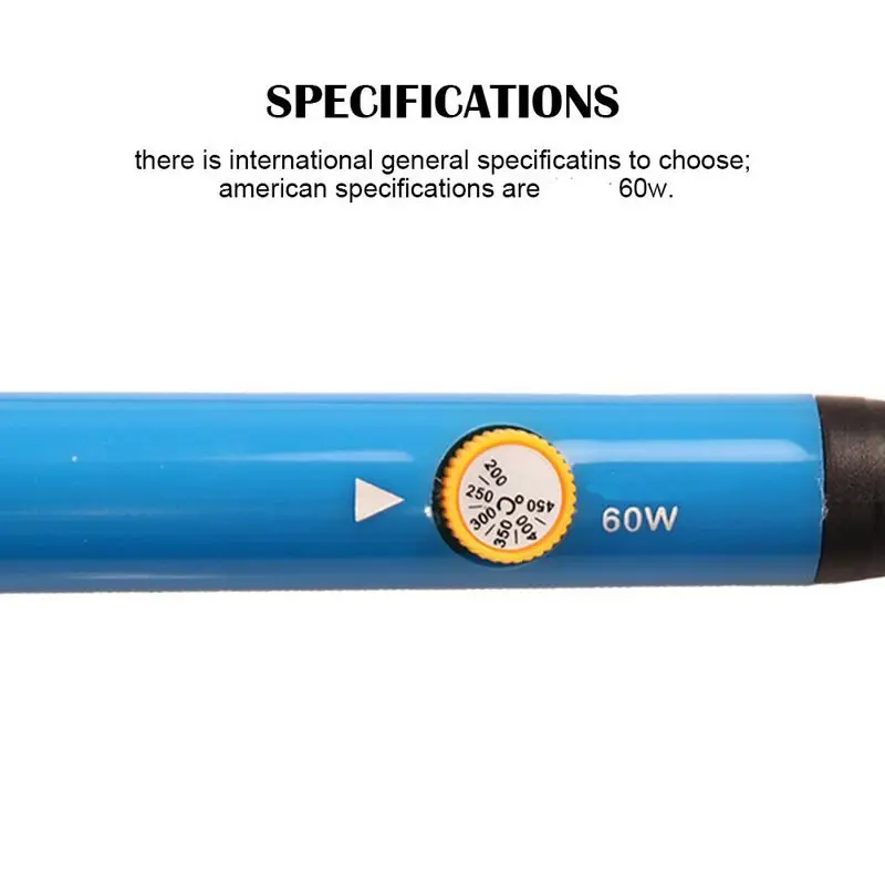 60 Вт 220 В Электрический паяльник Комплект с 5 наконечниками выключатель питания