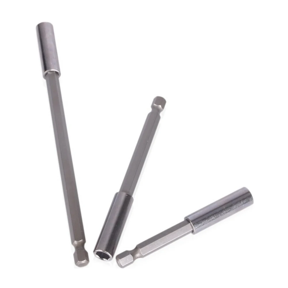

3Pcs/set 60/100/150mm Quick Release Magnetic Screwdriver Extension Bit Holder 1/4" Hex Shank Screwdriver Drill Bits