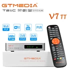 GT MEDIA V7 TT DVB-TT2 DTT декодер эфирного телевидения H.265 10 бит Full HD 1080p кабель с USBEthernet Wi-Fi антенной