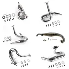 Стальная выхлопная труба для HPI Rovan KM Baja 5B 5T 5SC, подходит для двигателей CY и большинства Zenoah от 23 до 36 куб. См