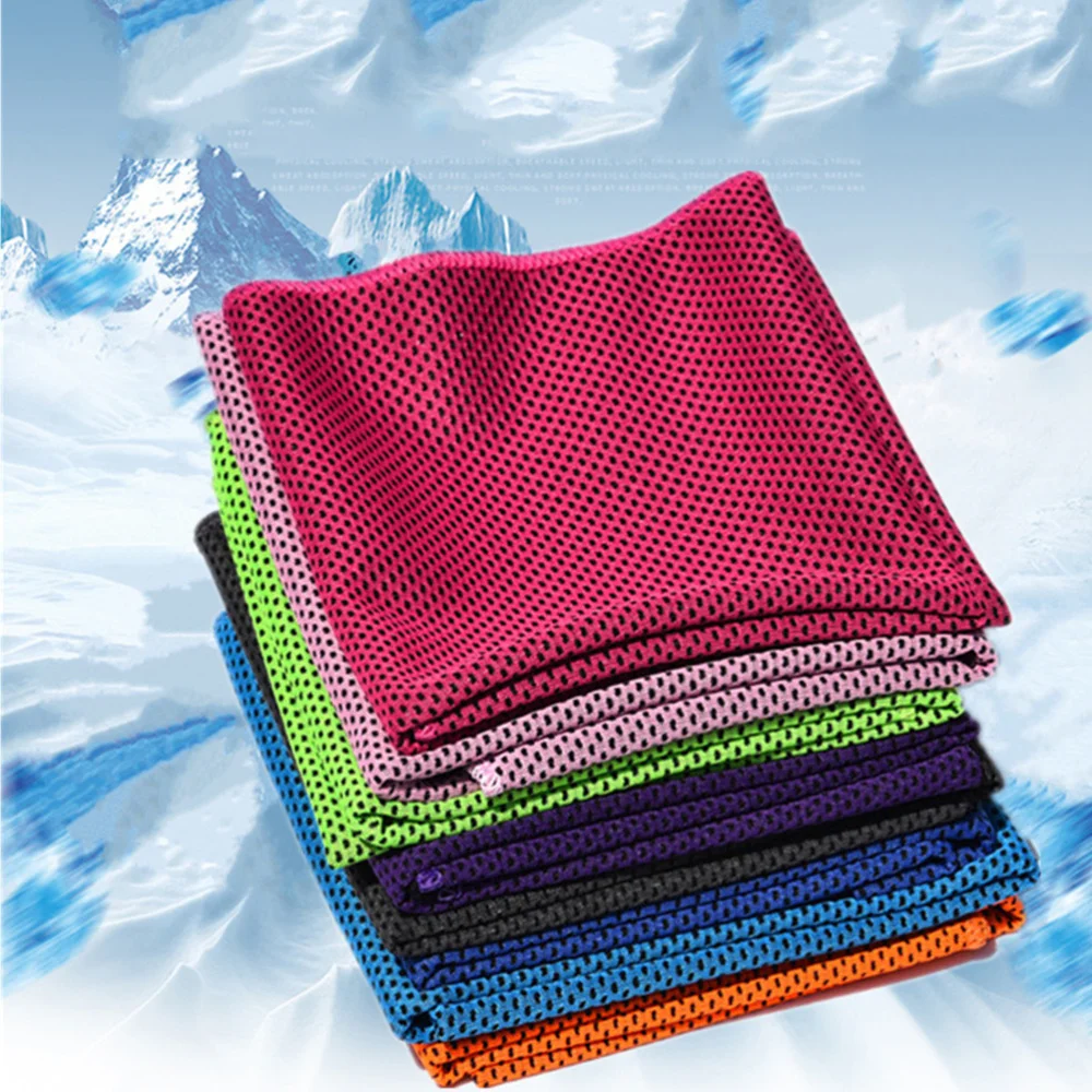 

2 Pcs Quick Dry Towel Fitness Sports Microfiber Cooling Towel Sports Supplies for Outdoor Running Camping Yoga Gym (Light Purple