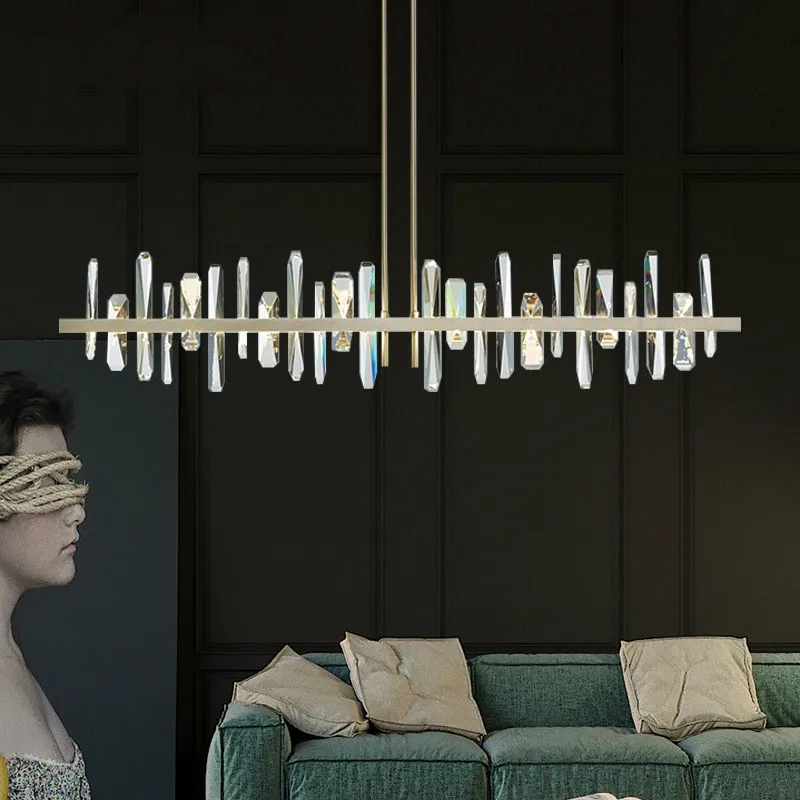 

Роскошная хрустальная люстра в скандинавском стиле для гостиной, декоративная люстра для спальни, светодиодная Люстра для бара, люстра для ...