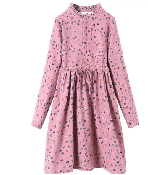 Осеннее и зимнее винтажное платье 2020 новые женские платья с длинными рукавами