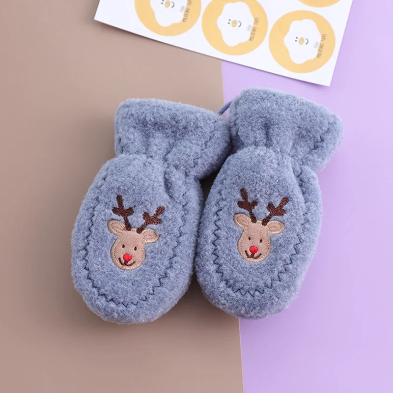 От 4 до 8 лет варежки для детей Зимние теплые митенки детские милые Мультяшные