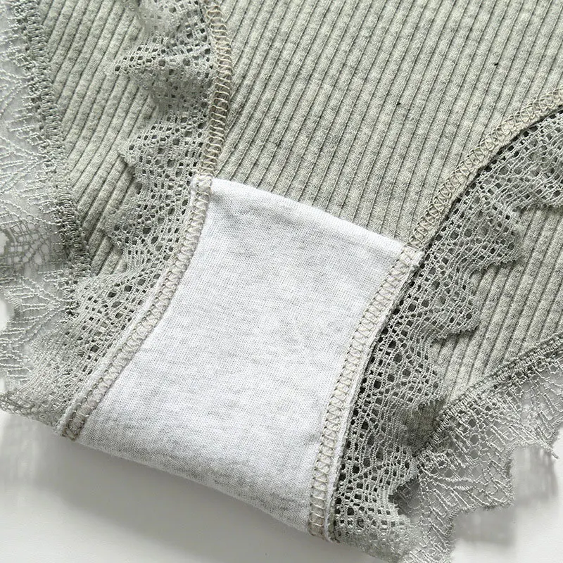 

5Pcs Sexy High Elasticity Underwear Girl Cotton Lace Panties Sexy Mother Underpant knickers Briefs Comfort Underpants Suitable