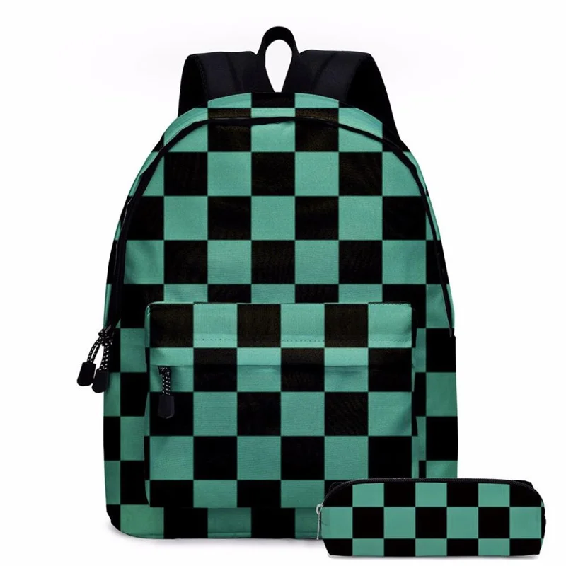 Demon Slayer Kimetsu No Yaiba Cosplay Schoolgirl Schoolbag Anime Backpack Nezuko Tanjirou Canvas Bag Gifts Boys Girls | Багаж и сумки