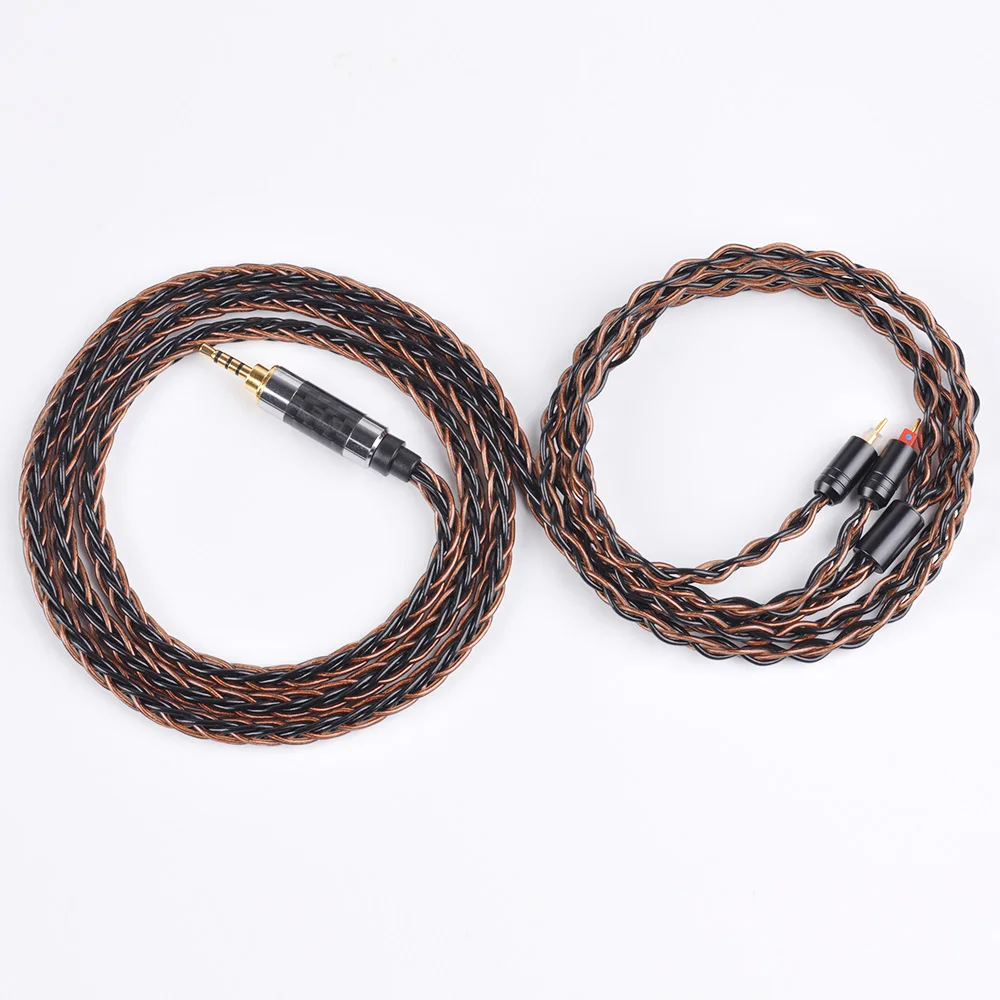 Yinyoo 3,5/4,4/2,5 мм сбалансированный MMCX для Shure SE215 se535 se846 2Pin 8 ядер посеребренный кабель для наушников для ZS10 AS10 ZSN для TRN