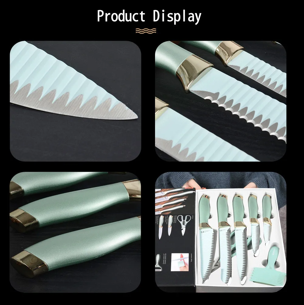 Набор кухонных ножей MUZ острый японский шеф повар кухонные ножи из нержавеющей