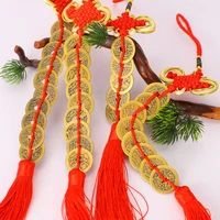 chinese knot tassels decorative bronze coin silk tassel old copper coins feng shui mascot home decorative coin fortune wealth