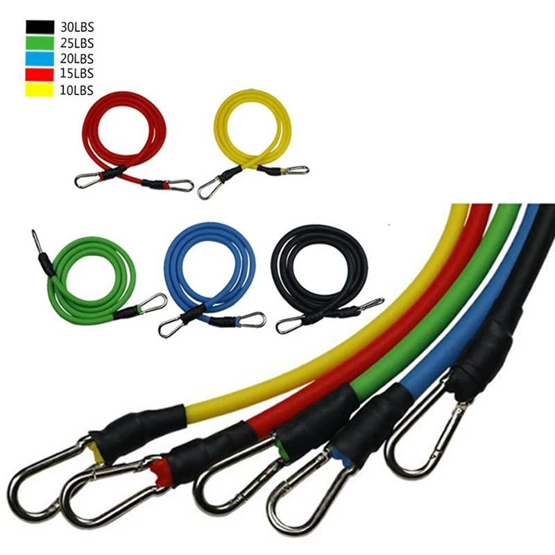 

16 Pcs/Set Latex Resistance Bands Training Exercise Yoga Tubes Pull Rope,Rubber Expander Elastic Bands Fitness with Bag