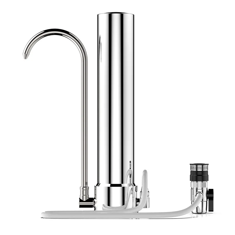 Water Filter Desktop Stainless Steel Purifier Faucet Healthy Ceramic Cartridge Kitchen Tap | Бытовая техника