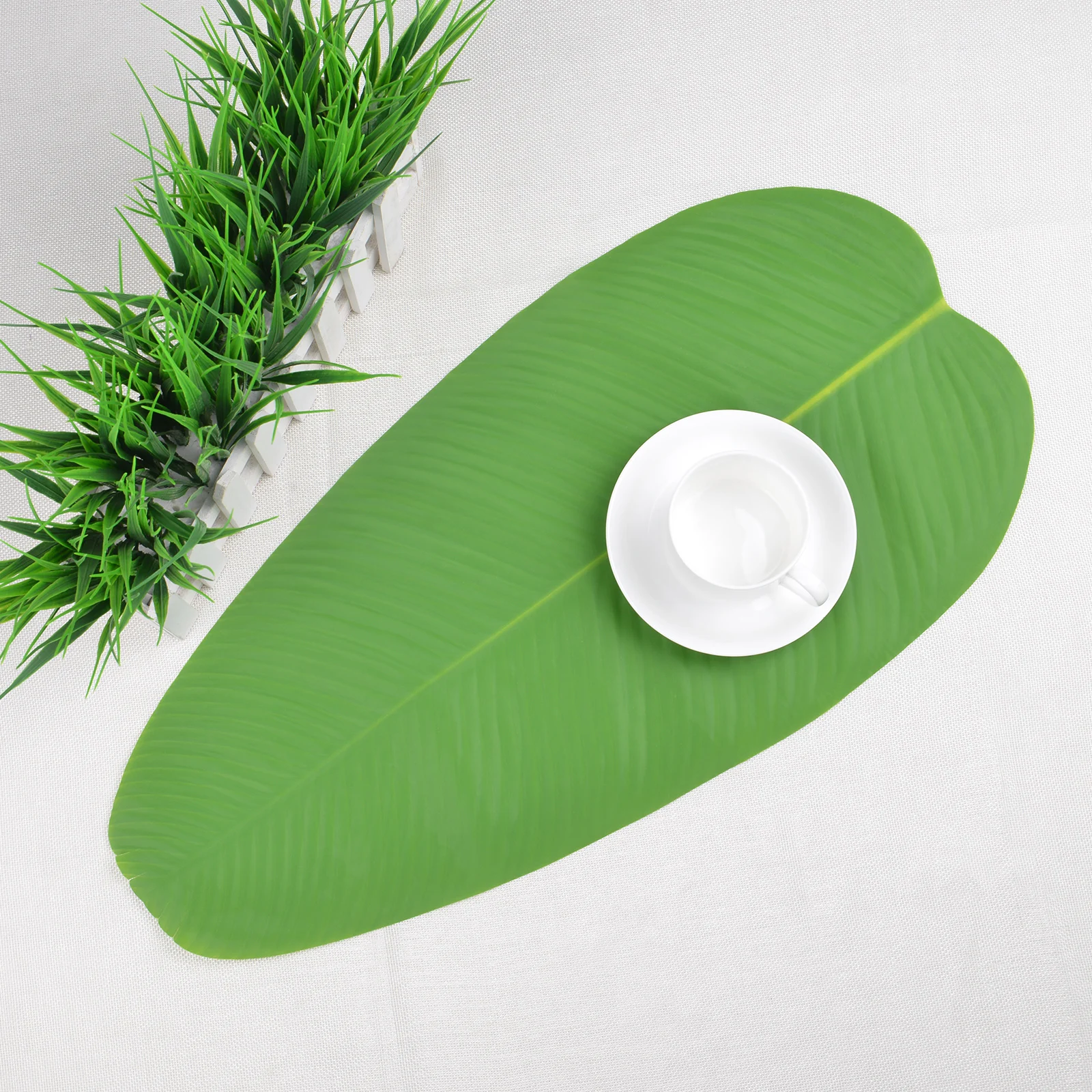 Коврик для стола с зелеными листьями 58 см|Коврики и подложки| |